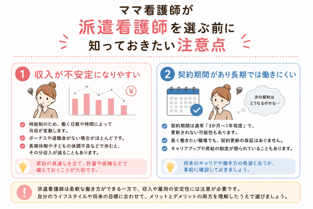 派遣看護師の注意点
