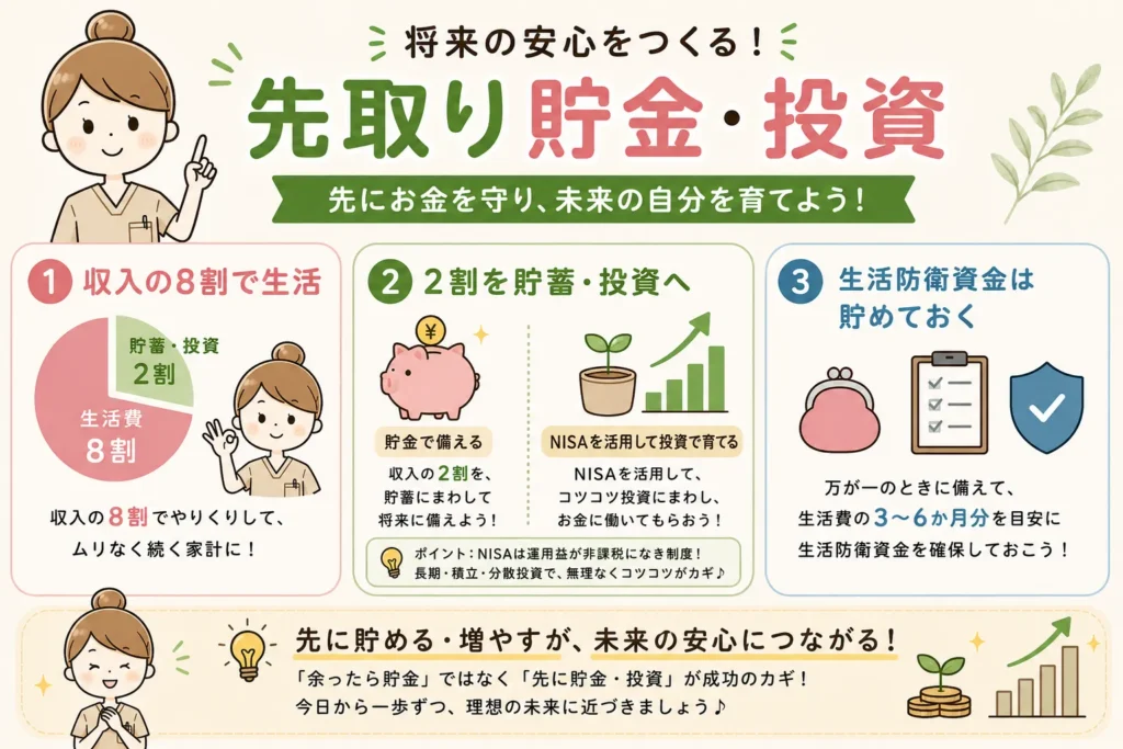 先どち貯金の図解