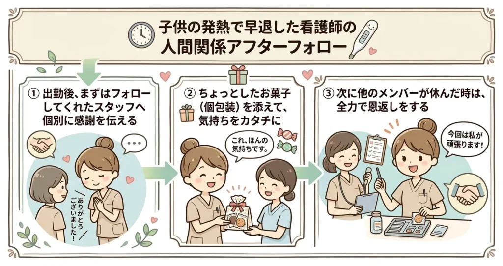 看護師早退した時の対応
