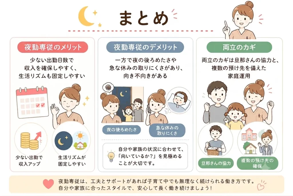 夜勤専従看護師まとめ